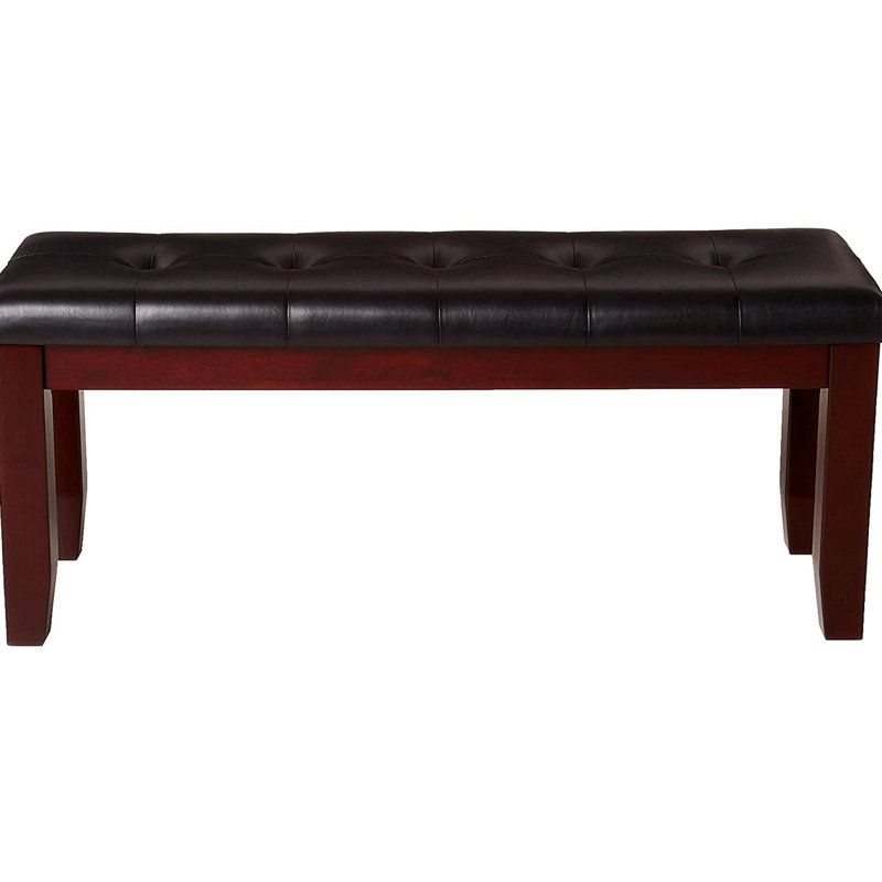 Banc rembourré en similicuir Laquanta