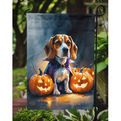 Drapeau de jardin chiot Halloween