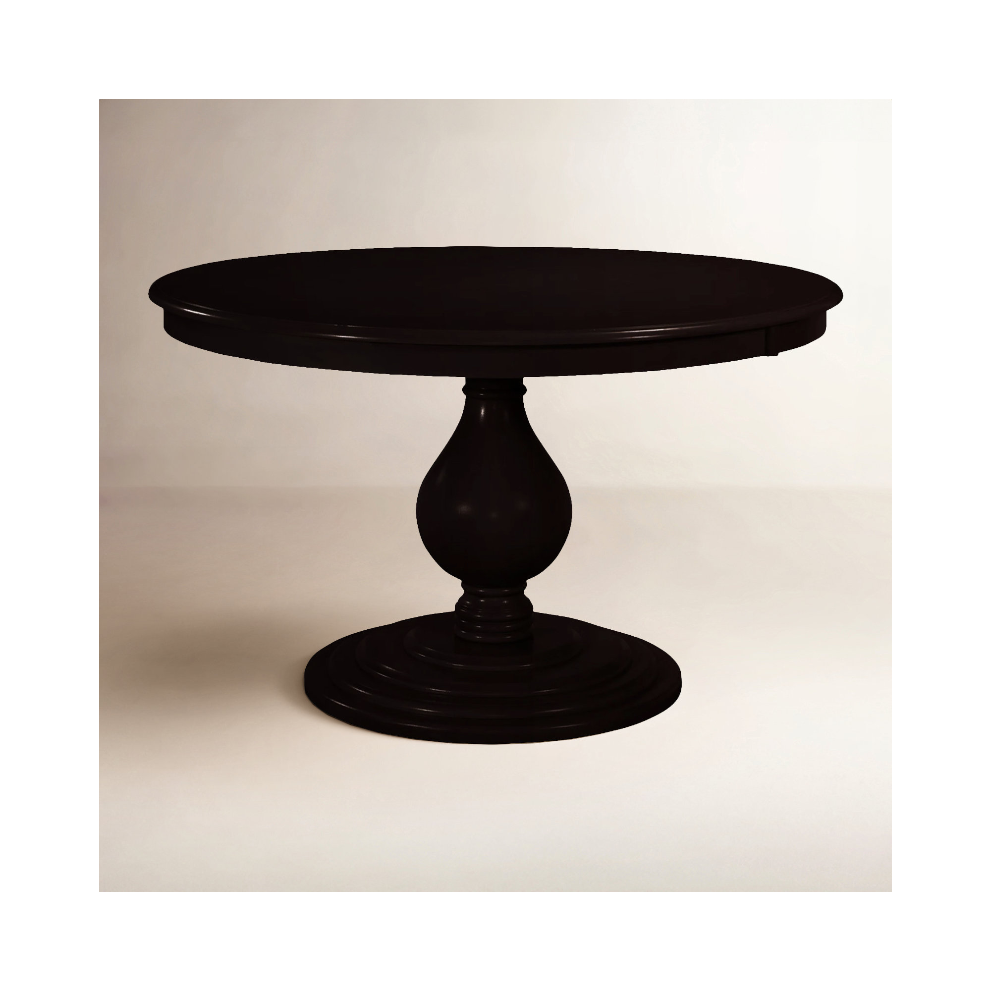 Kehoe Round Dining Table, Antique Black, 54" W x 54" L