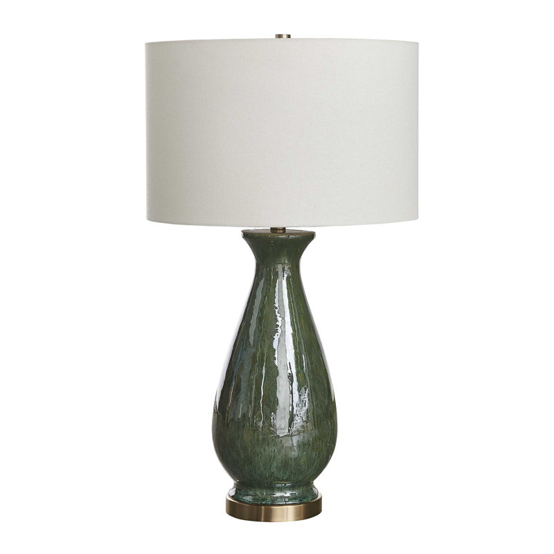 Uttermost Colestin Deep Green Table Lamp