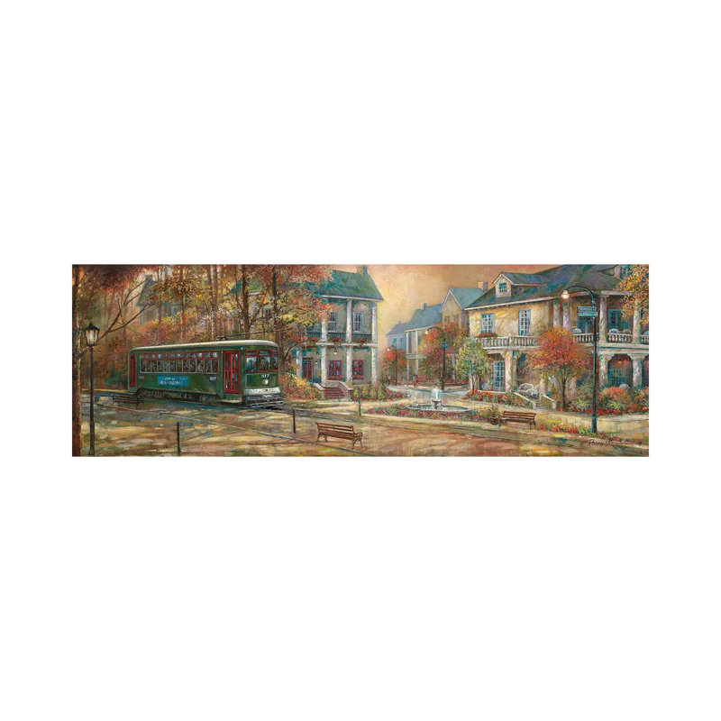 «Timeless Elegance» par Ruane Manning - reproduction d'art panoramique, Toile tendue, H 16 po x l 48 po x 1,5 po