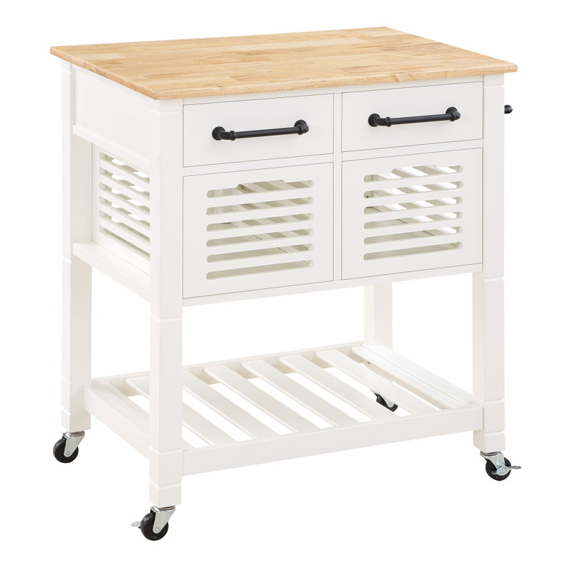 Solid Wood Kitchen Cart