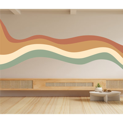 Adhésif décoratif peler et coller Modern Wave pour un intérieur élégant