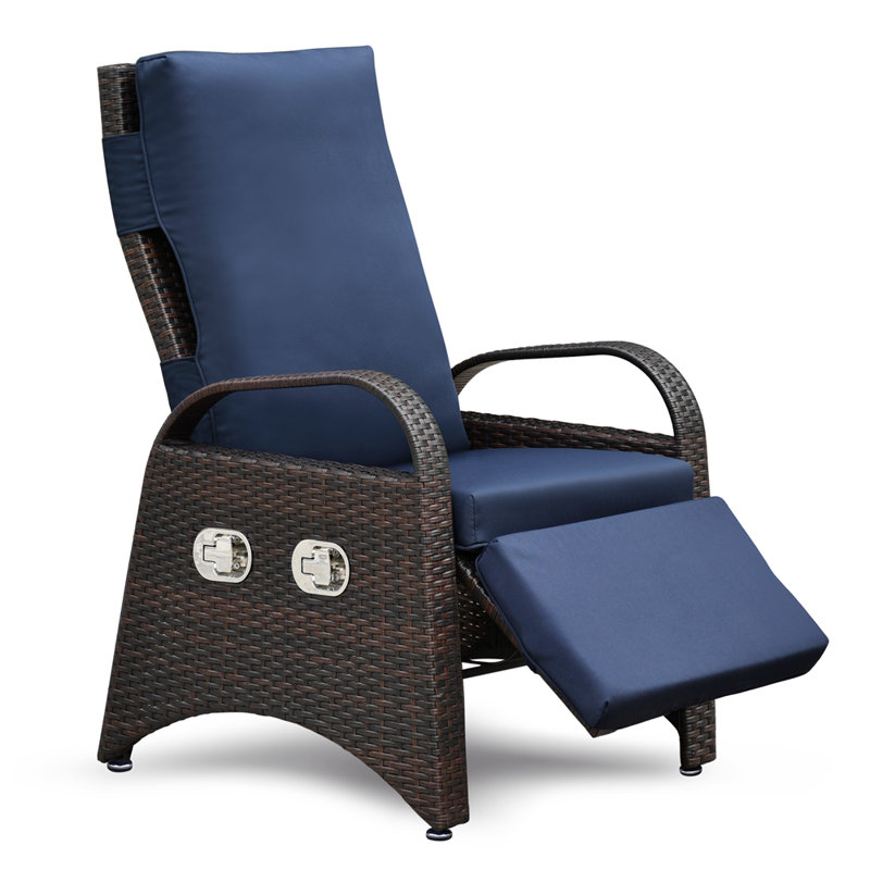 Méridienne d'extérieur réglable, Bleu marine