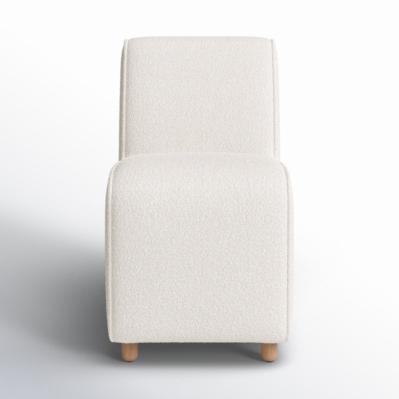 Hobson Upholstered Parsons Chair in Cream