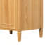 Meuble-lavabo 24 po avec lavabo, meuble-lavabo en bois avec tiroir rabattable, 2 tiroirs à fermeture en douceur, 1 porte à fermeture en douceur, bois massif et panneau de fibres à densité moyenne, poignées en bois élégantes