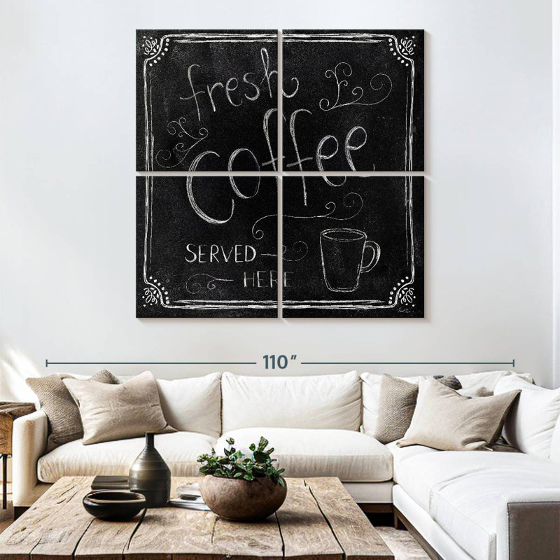 Plaque murale Kema Fresh Coffee Served Here