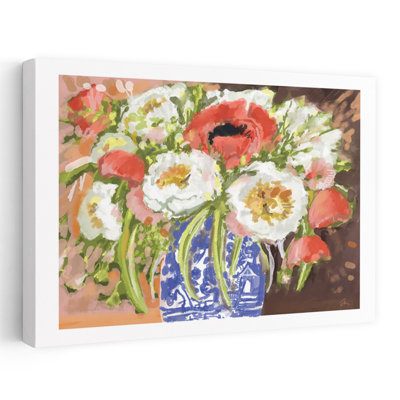 Art de fleur de coquelicot abstrait et contemporain Garden Grace