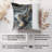 Abstract Gold & Gray Geode III Modern