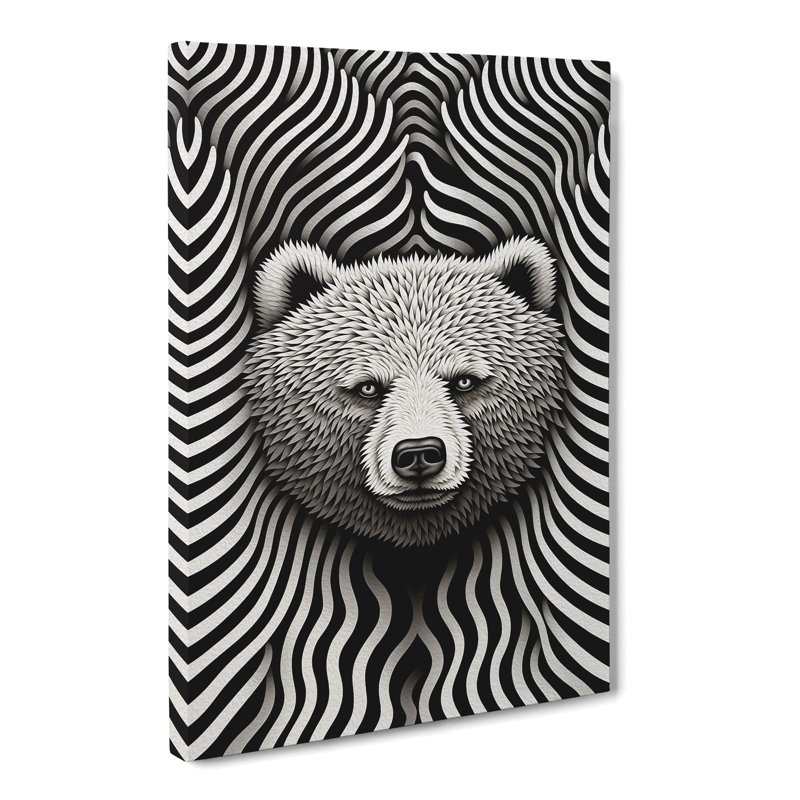 Bear Op - No Frame Print, 60cm H x 40cm W x 3cm D