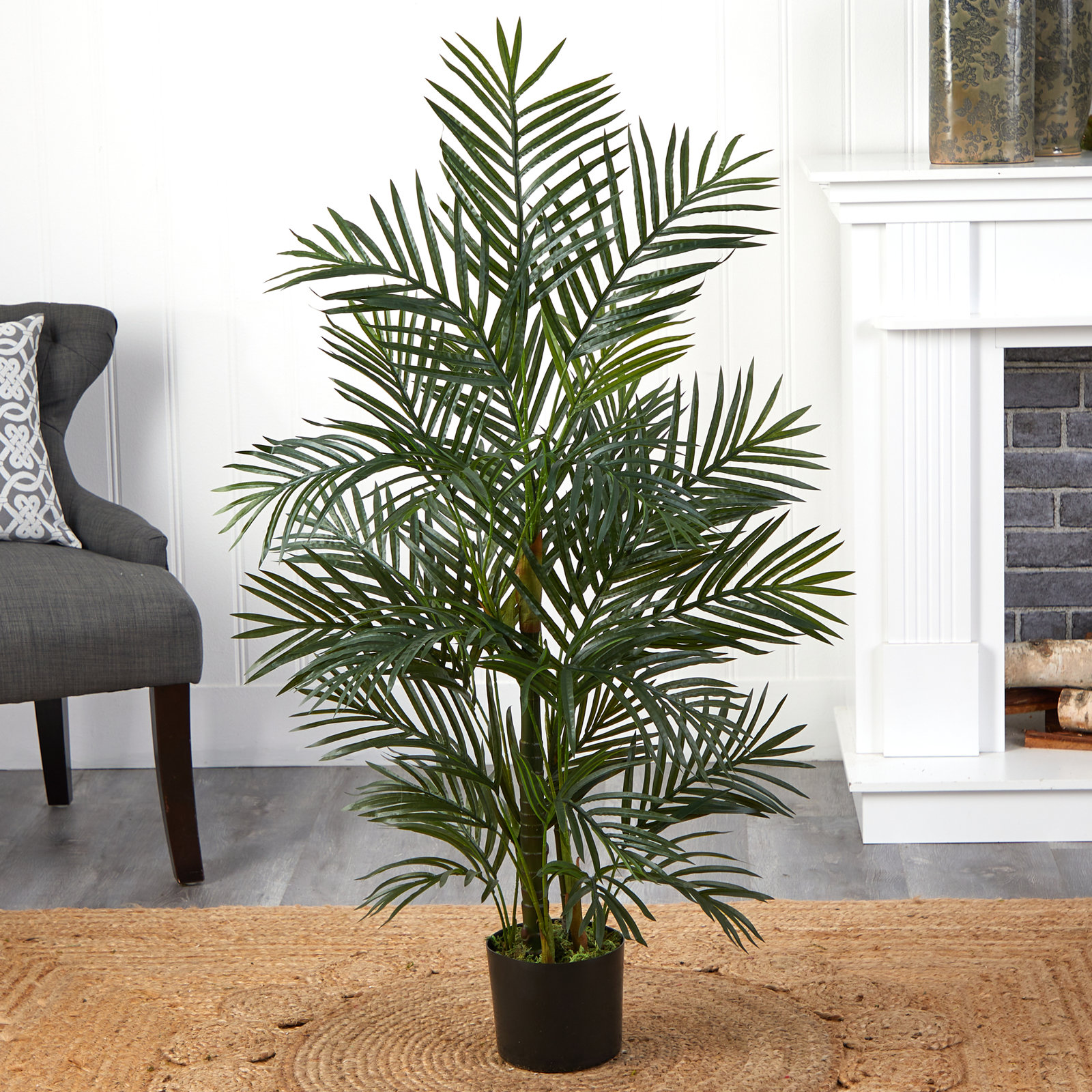 Sommer Areca Palm Tree in Pot, 42" H x 28" W x 28" D