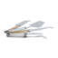 French Home Laguiole 5 Piece Cheese Knife, Fork And Slicer Set, Mixed Metals