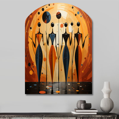 Chunaram - Arch African American Art Metal Wall Art, Asymmetrical Metal Wall Sculpture Print
