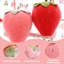 Coussin décoratif en velours fraise pour canapé (15 po x 10 po)-99082445