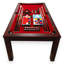 Table de billard convertible VULCAN de 7 pi avec dessus de table de salle à manger et accessoires de billard complets-37290519-37290522