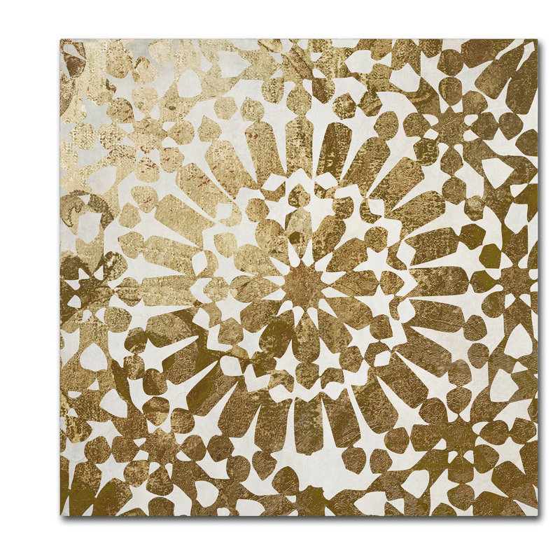 « marocain gold i », impression sur toile tendue, H 14 po x l 14 po x P 2 po
