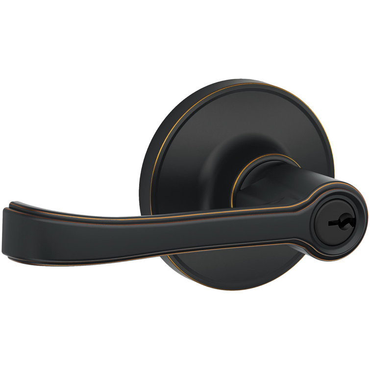 Torino Keyed (Entry) Door Lever with Round Rosette