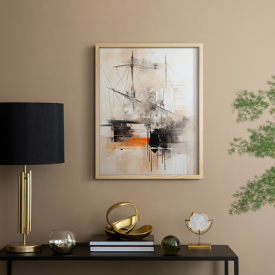 NAUTICAL Series CCCLXXIII Framed Print - Solid Wood