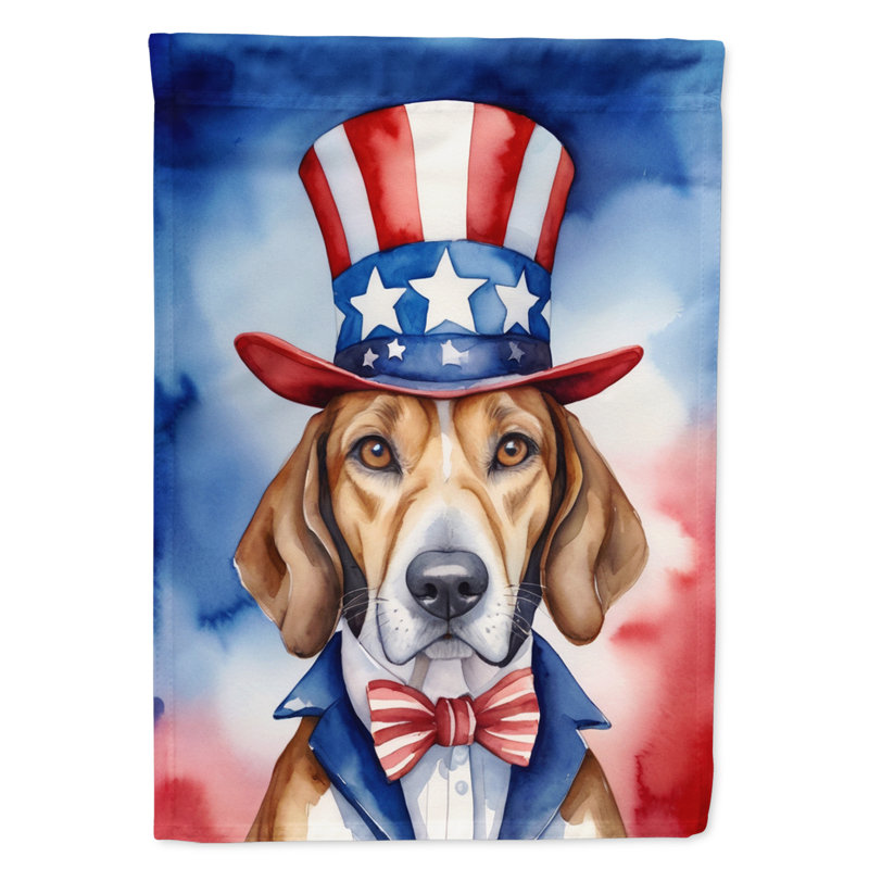Drapeau patriotique du jardin américain, Foxhound anglais
