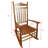 Adult Balcony Porch Rocking Furnishings, Solid Hardwood Built, Comfortable Wide Seat & , Slatted Back, Simple Assembly Procedure, 280Lbs Load Capacity, Oak Chair In Wood, Finish, And Armrest For-2087872052