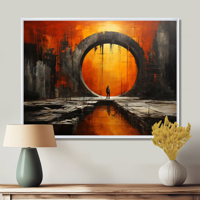 Orange Tunnel Abstract Portal Mixed II