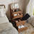 Anita Oliver Solid Wood 3-in-1 Vanity Desk with Flip-Top Mirror, Hidden Chair, Adjustable LED Lighting and Power Outlet, Fully Assembled Makeup Vanity Table for Bedroom-234762628-206250467