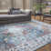 Oriental Chic Farmhouse Blue/Cream Area Rug