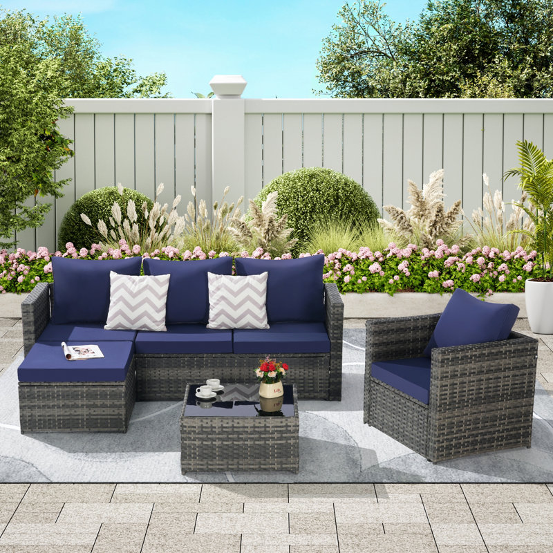 Ensembles repas pour patio, Bleu très foncé