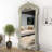 French-Style Vintage Wall-Mounted Floor-Standing Full-Length Mirror-120091406