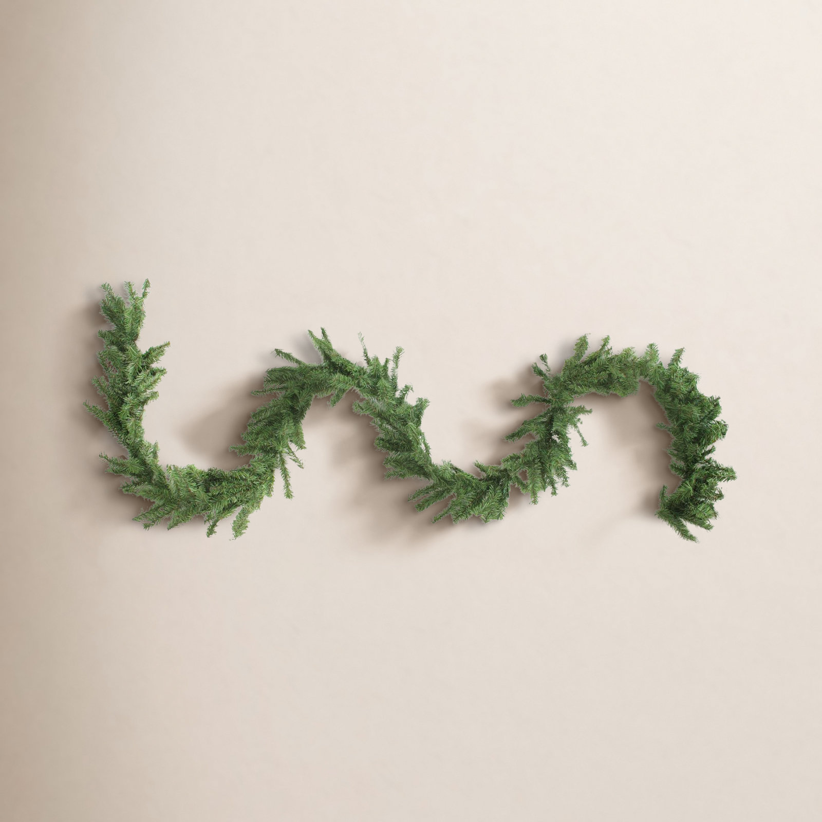 Canadian Pine Artificial Christmas Garland Unlit, 8'' H x 1200" L x 8'' D, Green