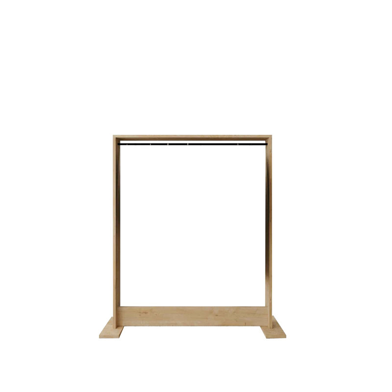 Modern Hall Stand in Sapphire Oak, 39.4 x 48.8 x 4.7 inches | 100% Melamine Coated Particle Board, Thickness: 0.7 inches | Scandinavian Design, Stylish & Functional Storage for Home Entryway