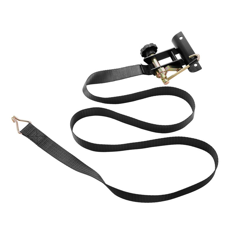 Paquet de 4 sangles à cliquet robustes pour échelle - attaches rondes en tube rond de 1,87 à 2 po avec crochets en J doubles, capacité de charge de 500 lb pour lit de camion