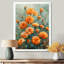 Orange, orange, parfum, souci, jardin I - souci, art mural, salon-388170547-388170565