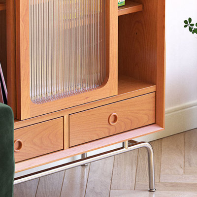 Simple solid wood storage accent chest