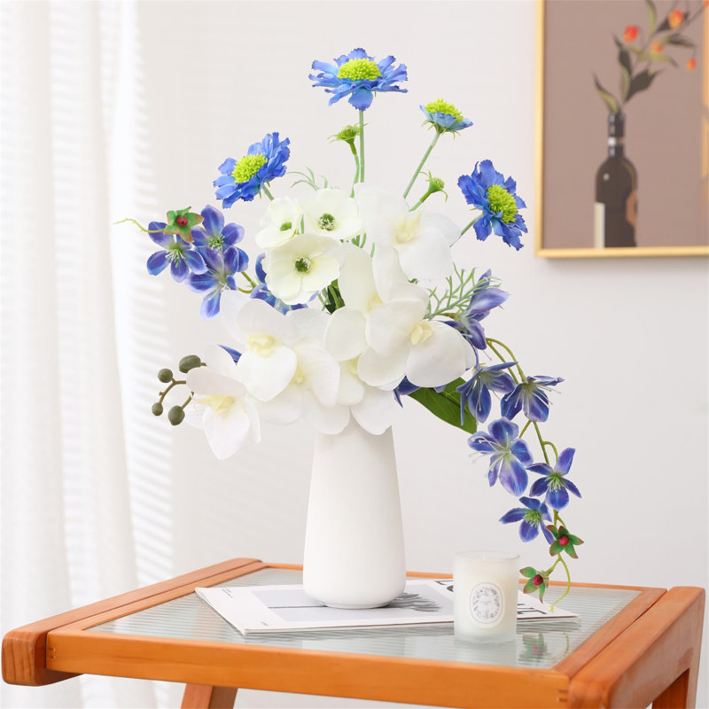 Arrangement in Vase, Blue