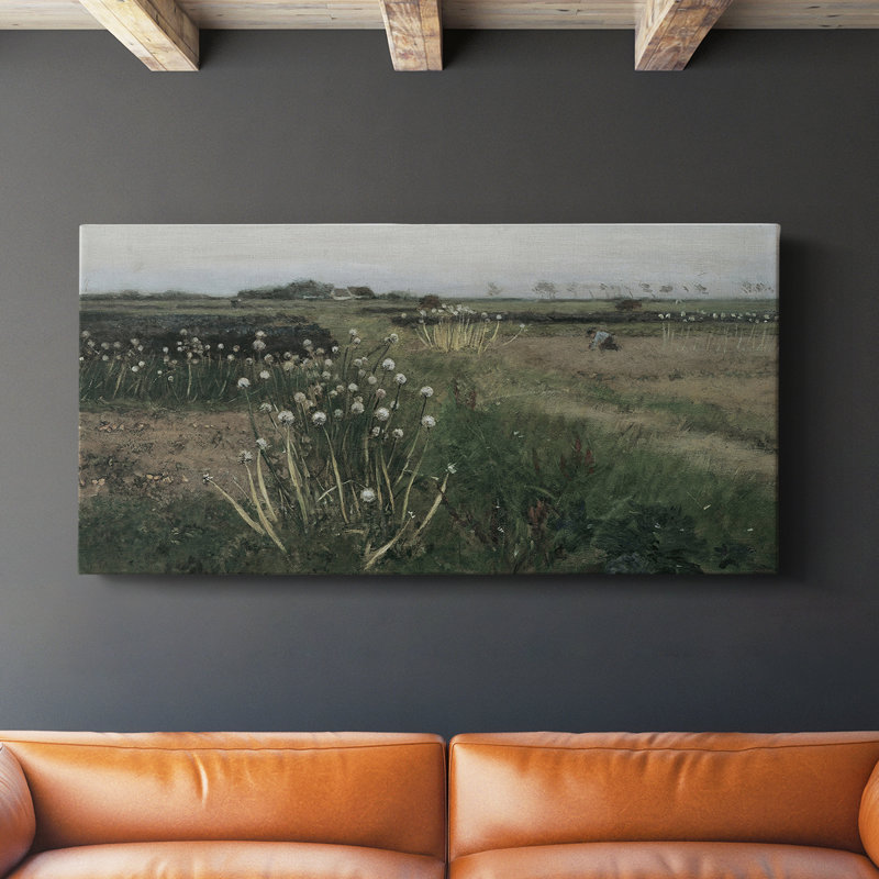 Série paysage - DCXVI - Toile tendue avec châssis - Prêt à accrocher, H 16 po x l 32 po