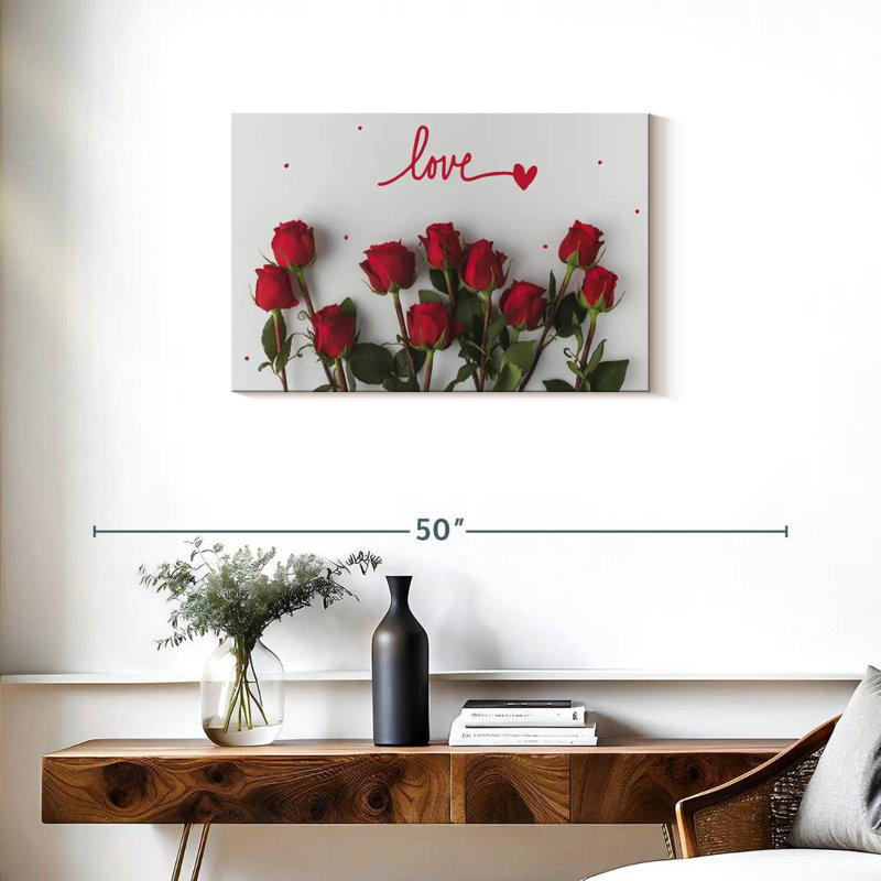 Harnek Love Red Roses, H 20 po x l 30 po