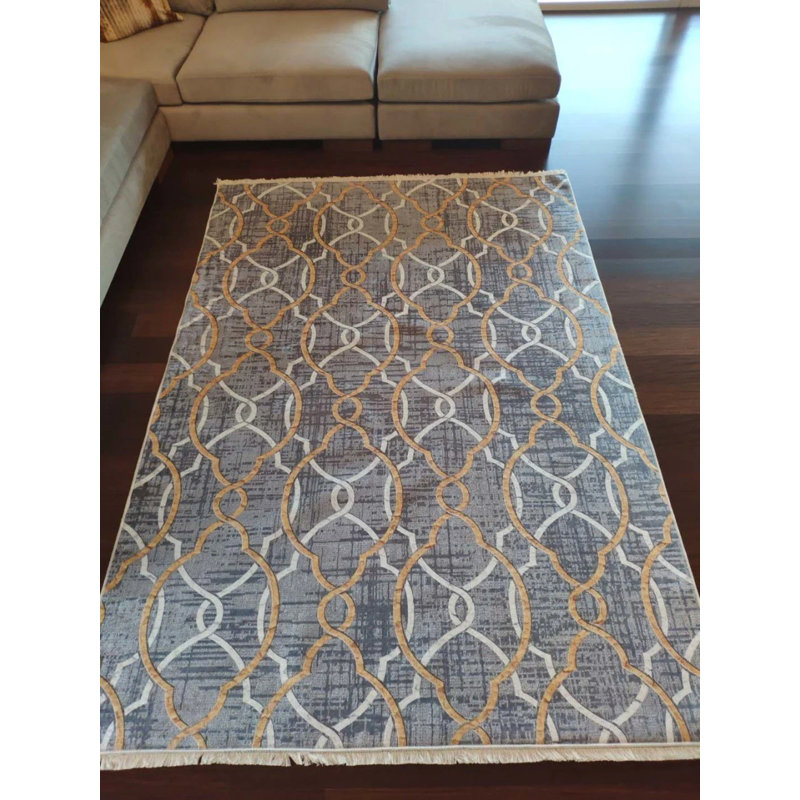 Matarranz Performance Washable Indoor / Outdoor Rug, Rectangle 3'11" x 16'5"