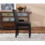 Chaise Parson rembourrée en similicuir de style urbain, noir, ensemble de 2-869784130