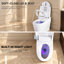 Toilette allongée intelligente sans réservoir avec bidet, chasse d'eau automatique, siège chauffant, laveuse / sécheuse chaude, température de l'eau réglable, fonctionnement du pied, veilleuse, télécommande