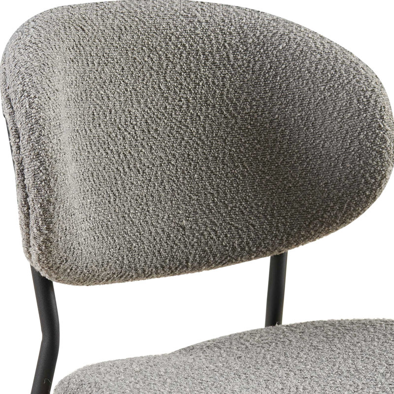 Chaises de salle à manger Grey Boucle, Gris