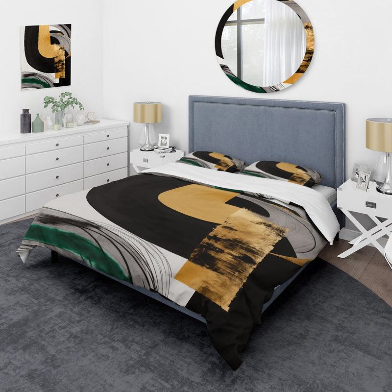 Ensemble de housse de couette Modern Modern Art Deco II - microfibre polyester