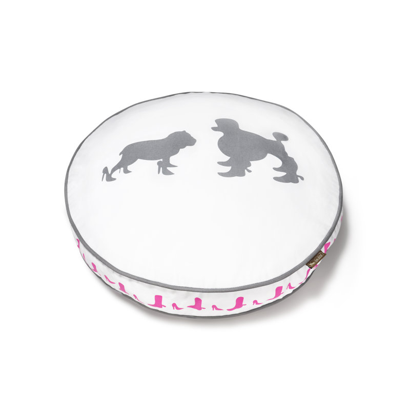 Coussin pour chien Cosmopolitan, Petit (l 27,5 po x P 27,5 po x H 4,5 po), Blanc / frêne gris