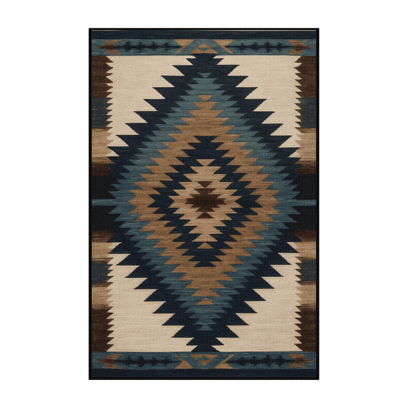  Tapis lavable Sierra Peaks Southwestern, Rectangle 5 pi x 7 pi