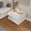 Ensemble de 2 tables de chevet 2 tiroirs avec table d'appoint pleine grandeur, table d'appoint en bois avec poignées cachées, table de chevet de style crème, convient à la chambre à coucher et au salon-440365363