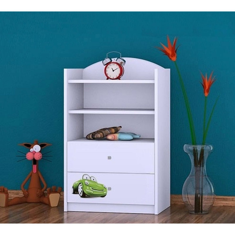 Celia 96cm H X 60cm W Transportation Kids Cube, White