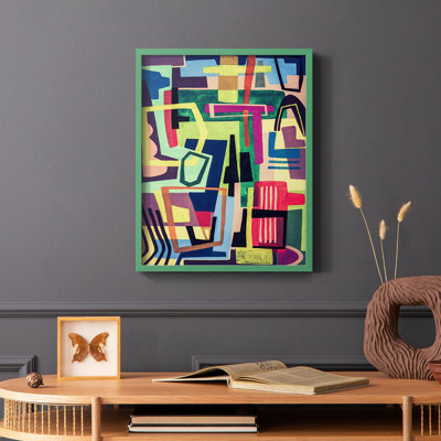 Connected Colors I Framed Print - Solid Wood
