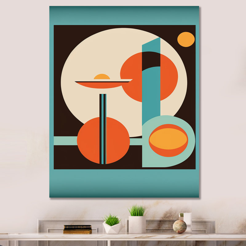 Impression rétro sur toile rétro Mid-Century II, L 12 po x H 20 po