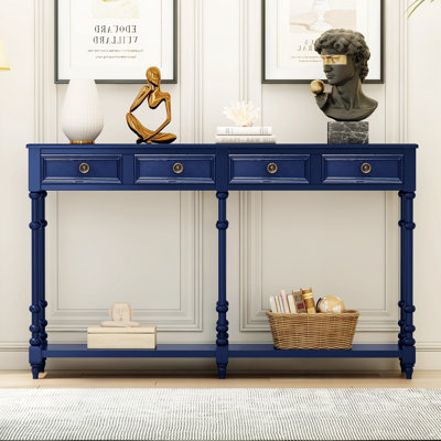 Console en bois massif de 59,06 po Bomer