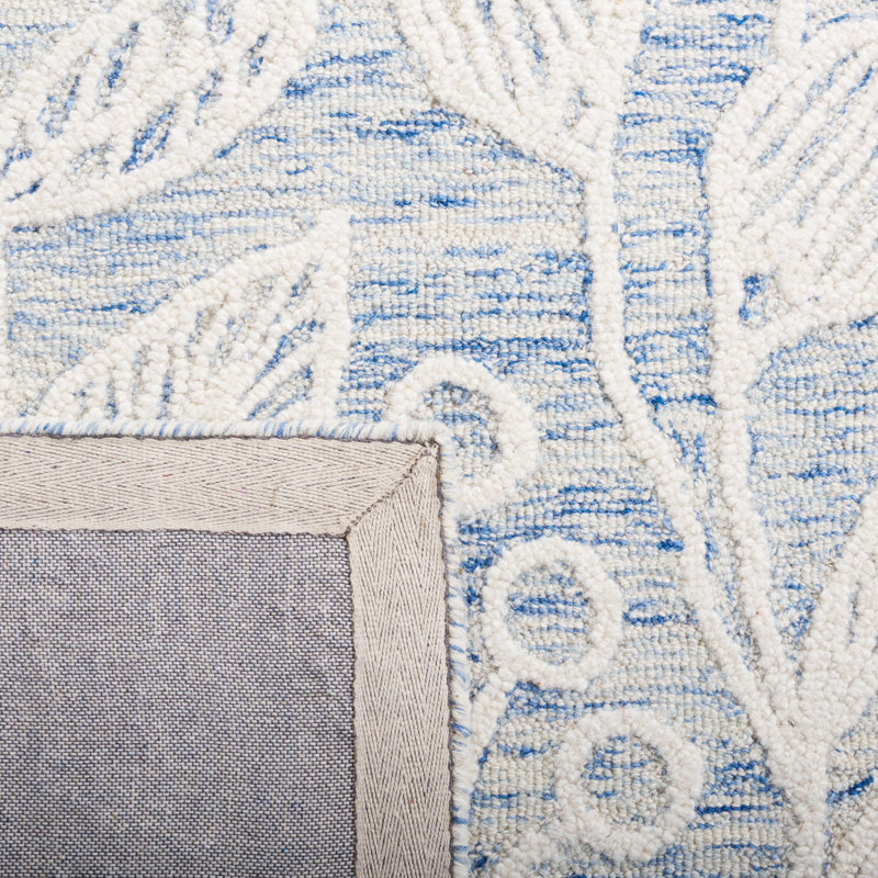 Jardin Hand Tufted Wool Floral Rug, Rectangle 5' x 8'